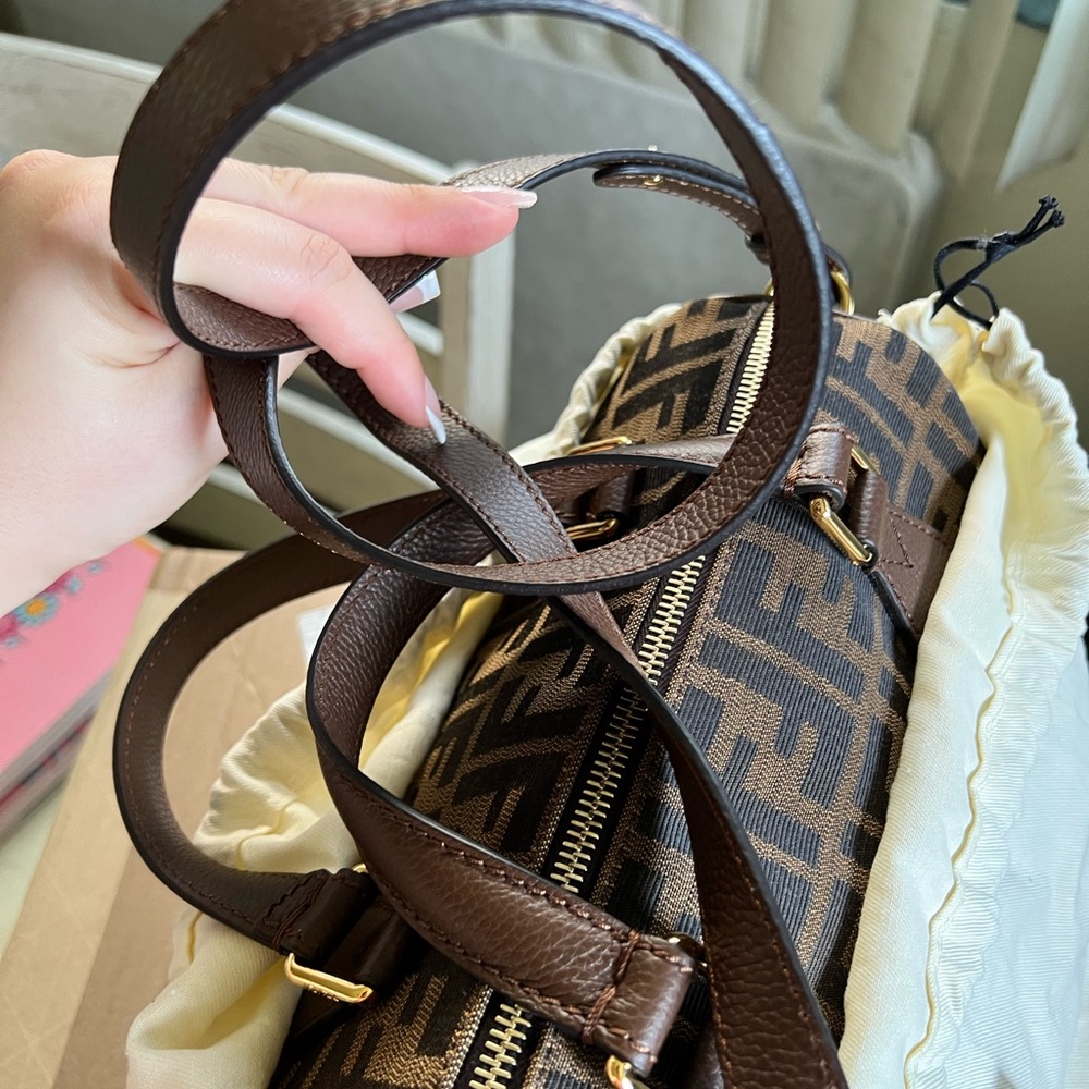 Fendi Tobacco Zucca Boston bag - Picture 16 of 16